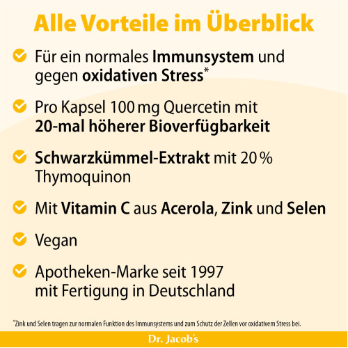 Dr. Jacob's Quercetin-Phospholipid Papain Bromelain Zink, 60 Stk., Dr. Jacob's Medical GmbH