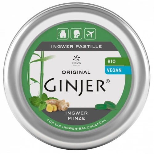 Ingwer GINJER Pastille Minze, 40 g, Hager Pharma GmbH