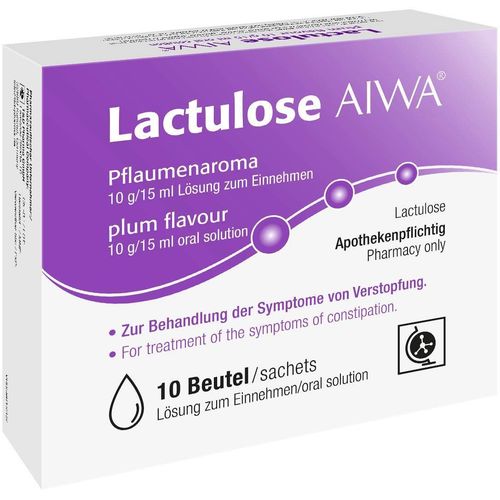 Lactulose AIWA Pflaumenaroma 10 g/15 ml L&ouml;s.z.Ein., 10x15 ml, T & D Pharma GmbH