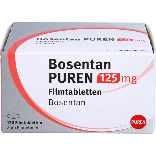 Bosentan PUREN 125 mg Filmtabletten, 120 Stk., PUREN Pharma GmbH & Co. KG