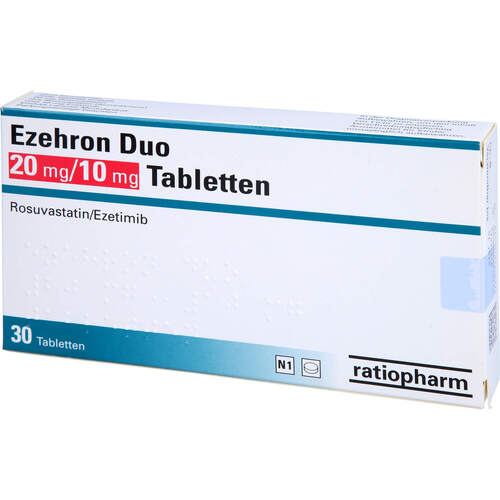 Ezehron Duo 20mg/10mg Tabletten, 30 Stk., ratiopharm GmbH