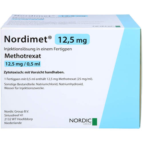 Nordimet12.5mg Injektionsl&ouml;sung in einem Fertigpen, 12 Stk., Nordic Pharma GmbH