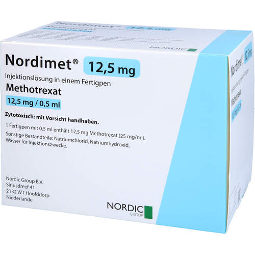 Nordimet12.5mg Injektionsl&ouml;sung in einem Fertigpen, 12 Stk., Nordic Pharma GmbH