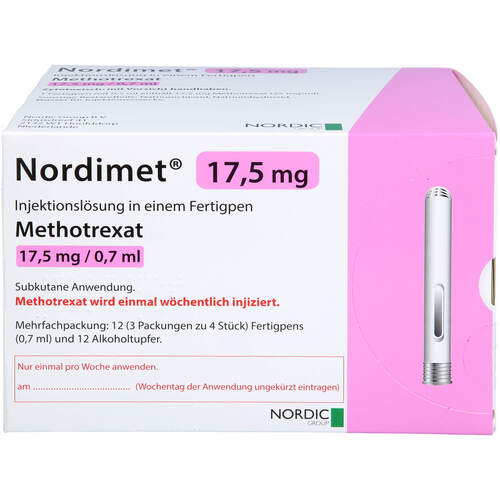 Nordimet17.5mg Injektionslösung in einem Fertigpen, 12 ST,  Nordic Pharma GmbH 