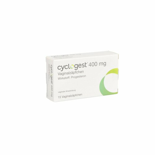 Cyclogest 400 mg Vaginalzäpfchen, 15 Stk., Gedeon Richter Pharma GmbH