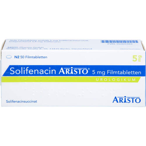 Solifenacin Aristo 5 mg Filmtabletten, 50 ST, Aristo Pharma GmbH