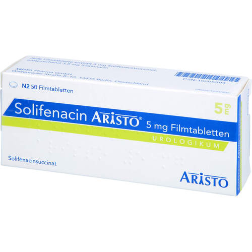 Solifenacin Aristo 5 mg Filmtabletten, 50 ST, Aristo Pharma GmbH