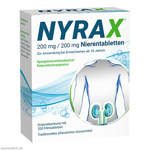 Nyrax 200 mg / 200 mg Nierentabletten, 200 ST, Heilpflanzenwohl GmbH