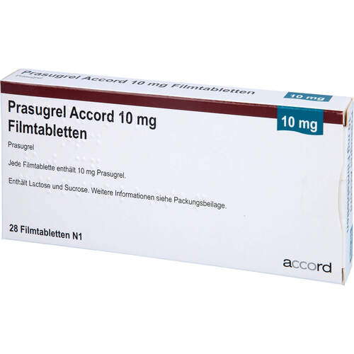 Prasugrel Accord 10 mg Filmtabletten, 28 ST, Accord Healthcare GmbH