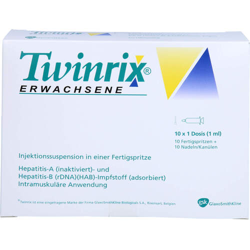 Twinrix Erwachsene Impfdosis Inj.i.e.Fertig., 10X1 ST, Orifarm GmbH