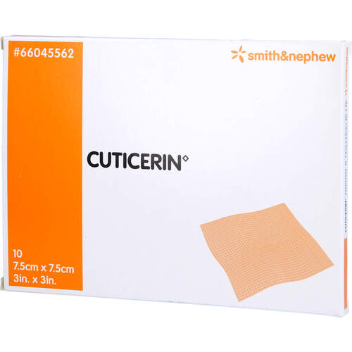 CUTICERIN 7.5x7.5 cm Gaze m.Salbenbeschichtung, 10 Stk., 1001 Artikel Medical GmbH