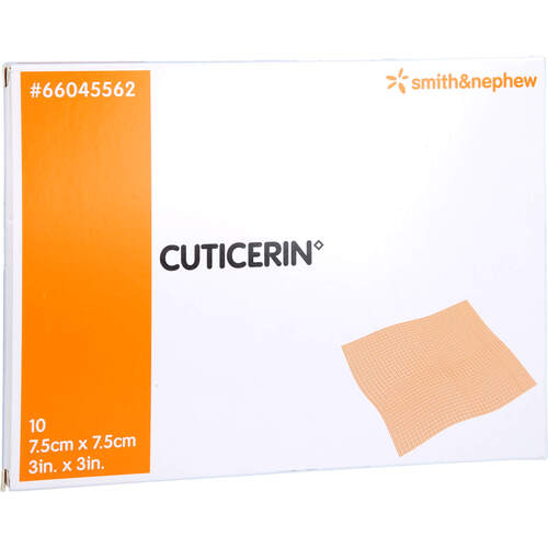 CUTICERIN 7.5x7.5 cm Gaze m.Salbenbeschichtung, 10 Stk., 1001 Artikel Medical GmbH