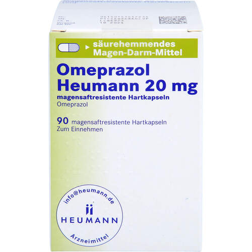 Omeprazol Heumann 20 mg magensaftres.Hartkapseln, 90 ST, Heumann Pharma GmbH & Co. Generica KG