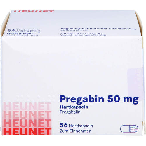 Pregabin 50 mg Hartkapseln Heunet, 56 Stk., Heunet Pharma GmbH