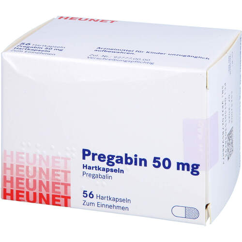 Pregabin 50 mg Hartkapseln Heunet, 56 Stk., Heunet Pharma GmbH