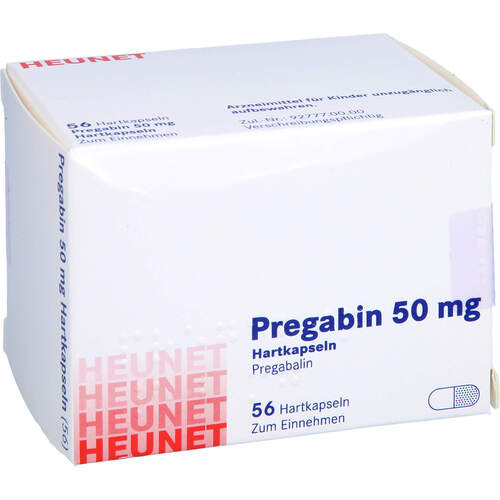 Pregabin 50 mg Hartkapseln Heunet, 56 Stk., Heunet Pharma GmbH