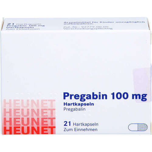Pregabin 100 mg Hartkapseln Heunet, 21 Stk., Heunet Pharma GmbH