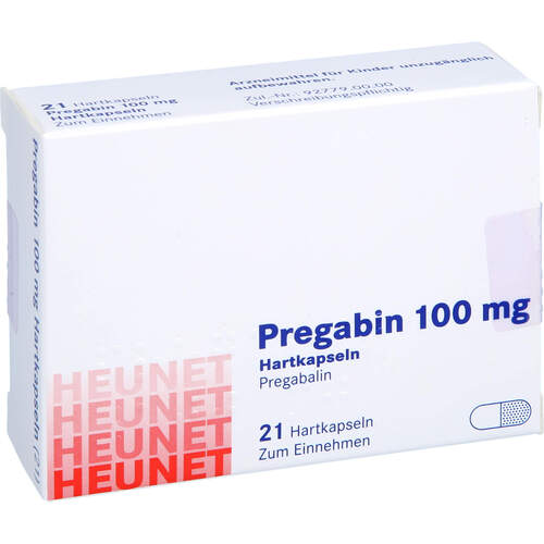 Pregabin 100 mg Hartkapseln Heunet, 21 Stk., Heunet Pharma GmbH