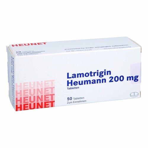 Lamotrigin Heumann 200 mg Tabletten Heunet, 50 Stk., Heunet Pharma GmbH Lamotrigin Heumann 200 mg Tabletten Heunet, 50 Stk., Heunet Pharma GmbH