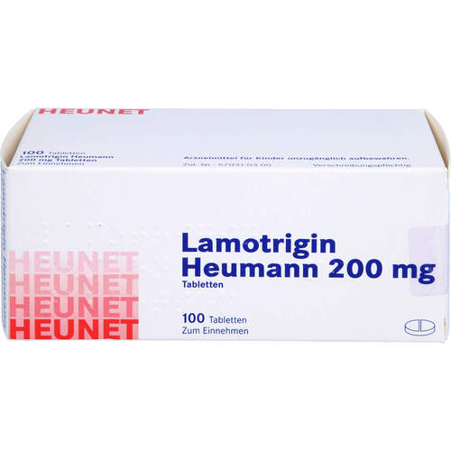 Lamotrigin Heumann 200 mg Tabletten Heunet, 100 ST,  Heunet Pharma GmbH 