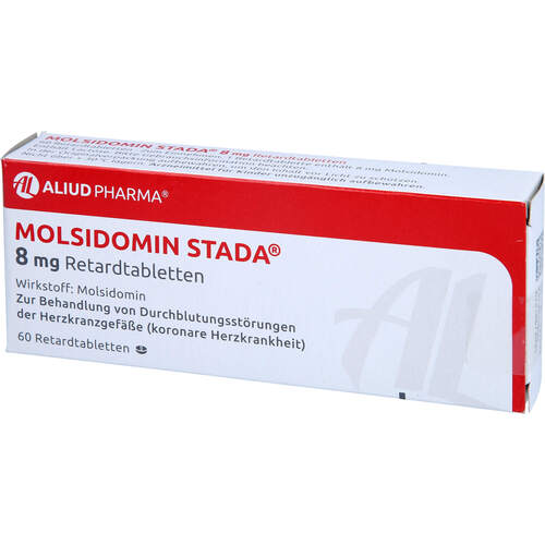 Molsidomin STADA 8 mg Retardtabletten ALIUD, 60 Stk., Aliud Pharma GmbH