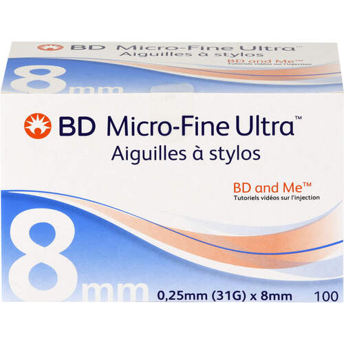 BD MICRO-FINE ULTRA Pen-Nadeln 0.25x8 mm, 100 Stk., + Prisoma GmbH