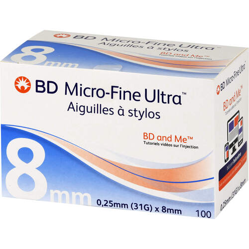 BD MICRO-FINE ULTRA Pen-Nadeln 0.25x8 mm, 100 Stk., + Prisoma GmbH