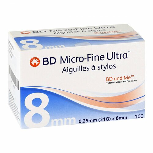 BD MICRO-FINE ULTRA Pen-Nadeln 0.25x8 mm, 100 Stk., + Prisoma GmbH