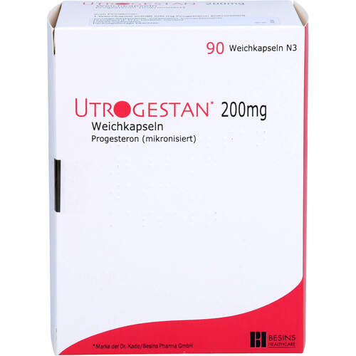 Utrogestan 200mg Weichkapseln, 90 Stk., Emra-Med Arzneimittel GmbH