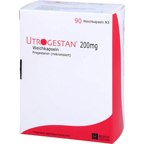 Utrogestan 200mg Weichkapseln, 90 Stk., Emra-Med Arzneimittel GmbH