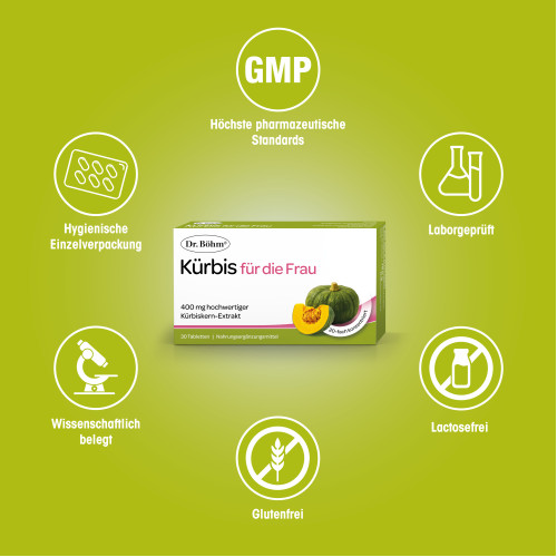 Dr. B&ouml;hm K&uuml;rbis f&uuml;r die Frau, 60 Stk., Apomedica Pharmazeutische Produkte GmbH