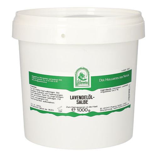 LAVENDELÖLSALBE, 1000 g, Hecht-Pharma GmbH LAVENDELÖLSALBE, 1000 g, Hecht-Pharma GmbH