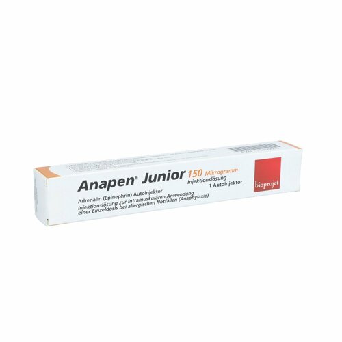 Anapen Junior 150 ug Injektionslösung Autoinjektor, 1 Stk., Bioprojet Pharma