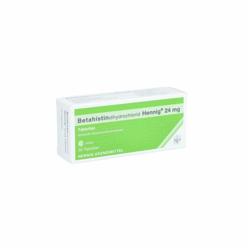 Betahistindihydrochlorid Hennig 24 mg Tabletten, 50 ST, Hennig Arzneimittel GmbH & Co. KG