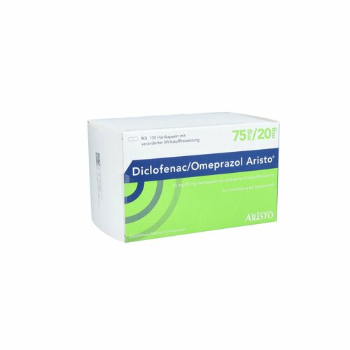 Diclofenac/Omeprazol Aristo 75 mg/20 mg Hkp.m.v.WF, 100 Stk., Aristo Pharma GmbH