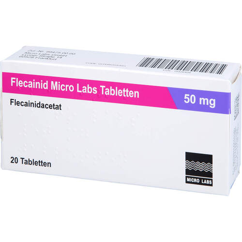 Flecainid Micro Labs 50 mg Tabletten, 20 Stk., Micro Labs GmbH