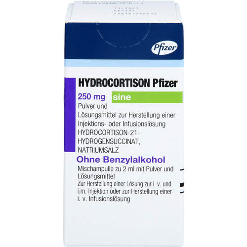 HYDROCORTISON Pfizer 250 mg sine, 1x2 ml, Pfizer Pharma GmbH