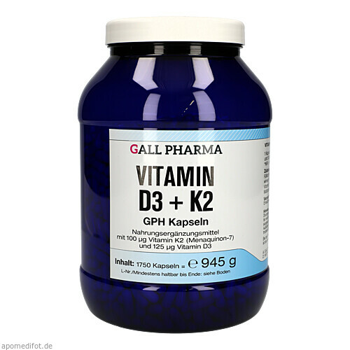 VITAMIN D3+K2 GPH KAPSELN, 1750 ST, Hecht-Pharma GmbH