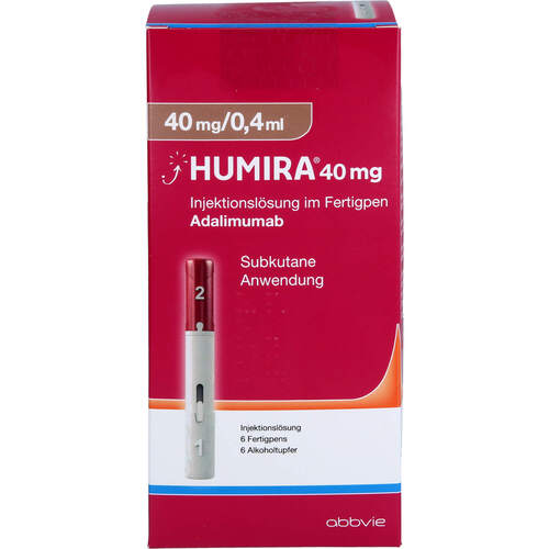 Humira 40 mg/0.4 ml Injektionslösung im Fertigpen, 6 Stk., Originalis B.V.