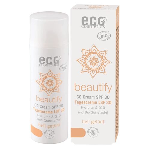 ECO CC Creme getönt LSF 30 hell, 50 ml, Eco Cosmetics GmbH & Co. KG