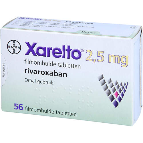 Xarelto 2.5 mg Filmtabletten, 1X56 ST, Emra-Med Arzneimittel GmbH