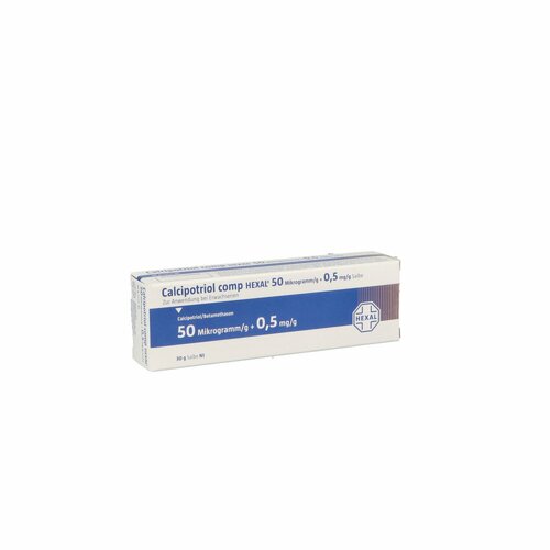 Calcipotriol comp HEXAL 50 ug/g + 0.5 mg/g Salbe, 30 g, HEXAL AG