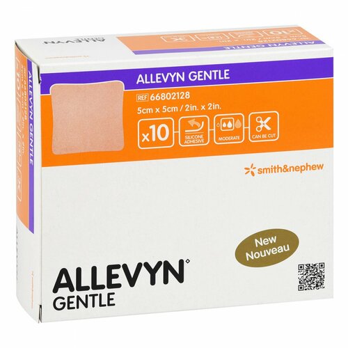 ALLEVYN GENTLE 5X5 CM SCHAUMVERB., 10 Stk., Avitamed GmbH