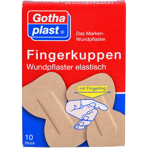 Gothaplast Fingerkuppenwundpfl elast 2Gr m Fingerl, 10 Stk., Gothaplast GmbH