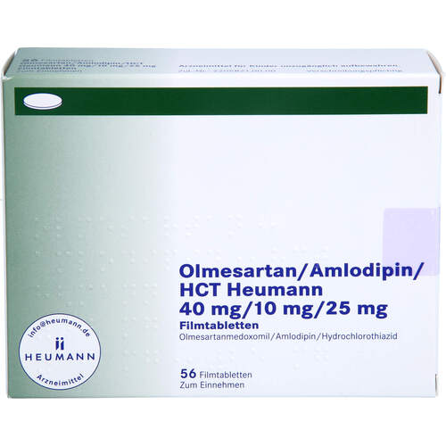 Olmesartan/Amlodipin/HCT Heumann 40/10/25mg FTA, 56 Stk., Heumann Pharma GmbH & Co. Generica KG