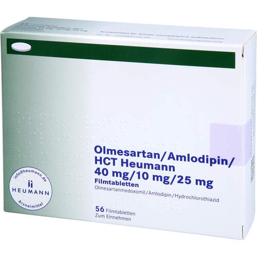 Olmesartan/Amlodipin/HCT Heumann 40/10/25mg FTA, 56 Stk., Heumann Pharma GmbH & Co. Generica KG
