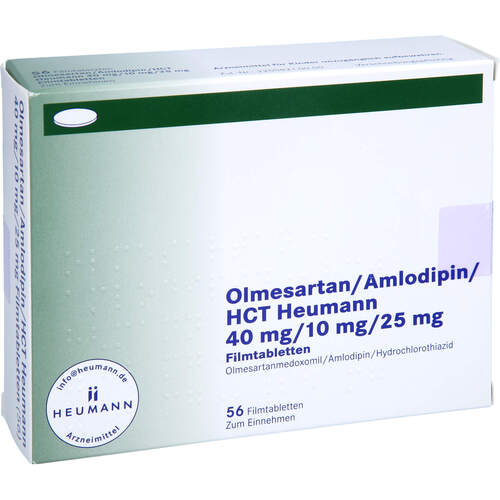 Olmesartan/Amlodipin/HCT Heumann 40/10/25mg FTA, 56 Stk., Heumann Pharma GmbH & Co. Generica KG