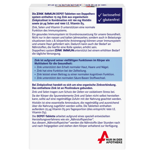 Doppelherz Zink Immun Depot system, 30 Stk., Queisser Pharma GmbH & Co. KG