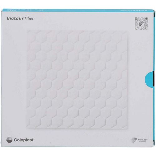 Biatain Fiber 15x15 cm Faserverband, 5 Stk., Coloplast GmbH