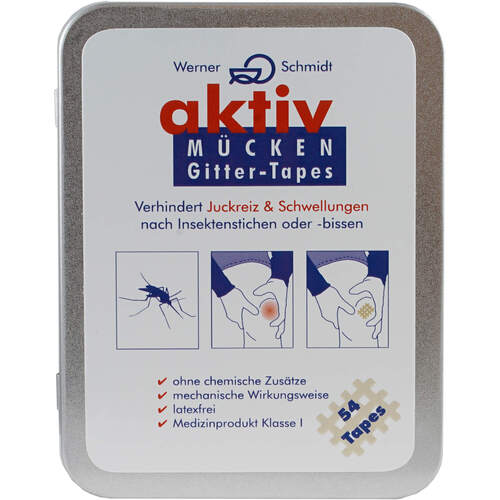 aktiv M&uuml;cken Gitter-Tape Dose, 54 Stk., Werner Schmidt Pharma GmbH